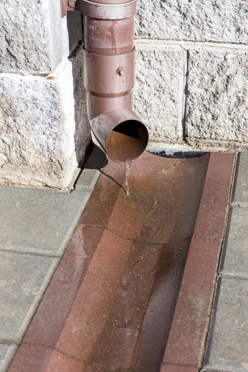 Downspouts Divert Rainwater and Melting Snow to Better Locations